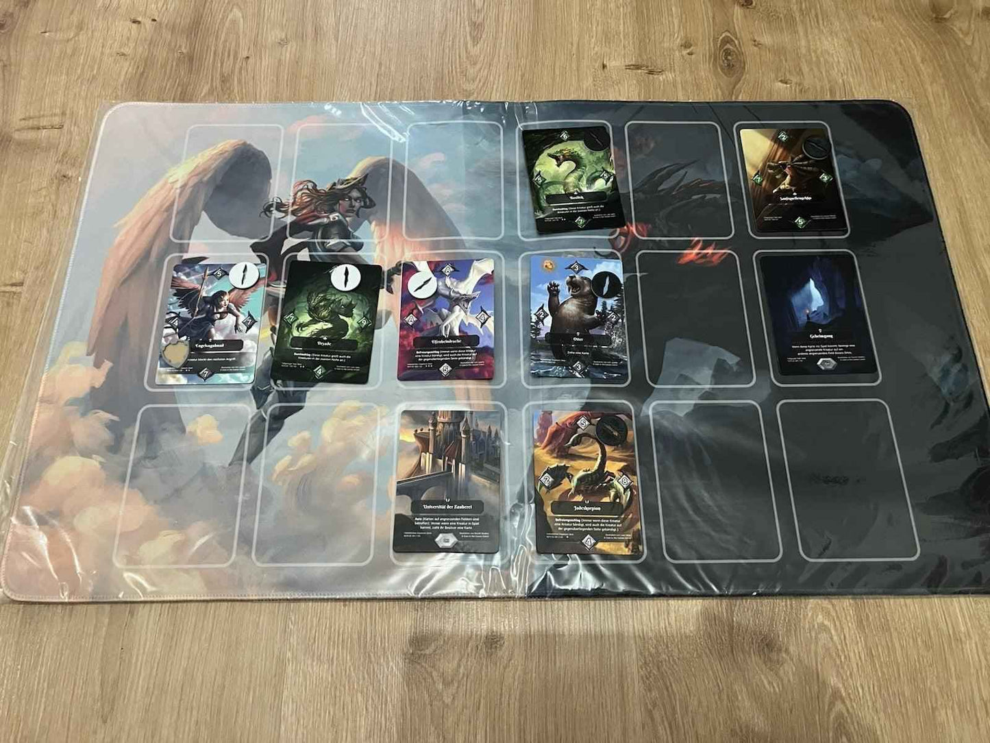 Neverrift TCG Spielmatte Valkyrie vs Fire Giant - Premium Playmat - Nextcards