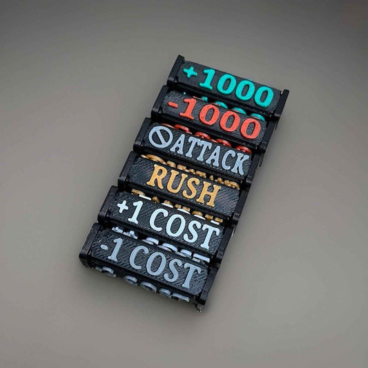 One Piece TCG Effekt-Token Set - 6 Stück mit Power Counter & Statuseffekten