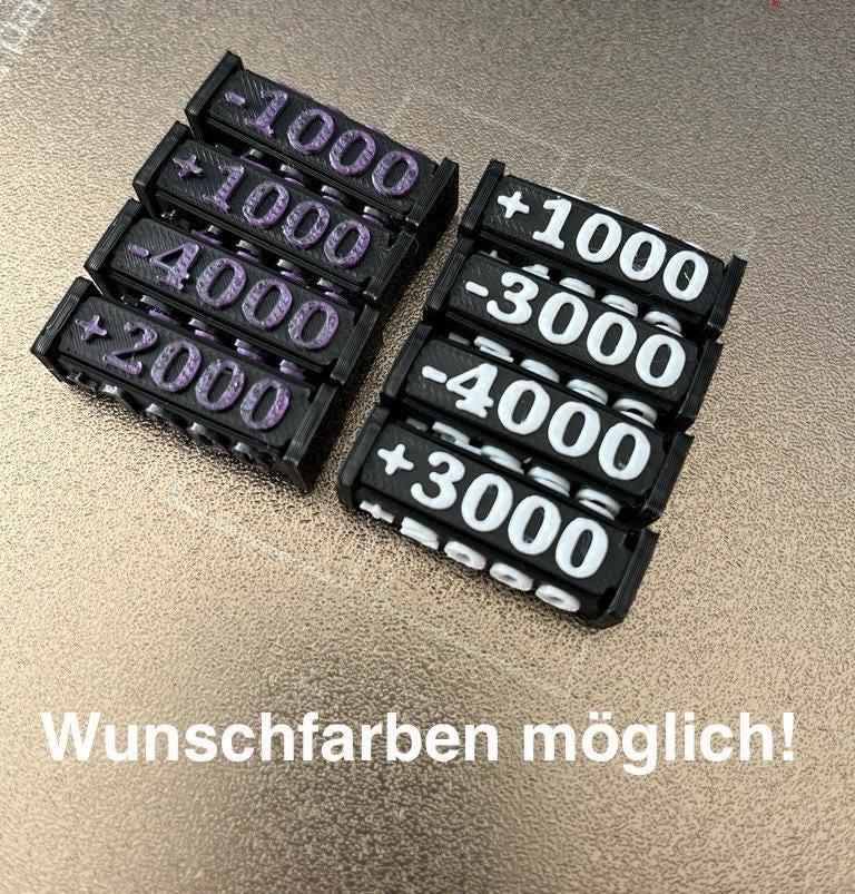 Power Counter Tokens One Piece +/-1000 bis +/-4000 - Nextcards