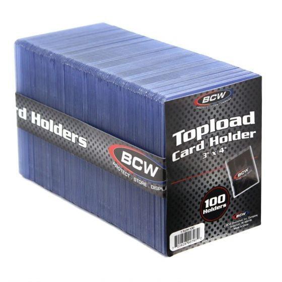 BCW Toploader Standardgröße 100 Stück - Premium Kartenschutz.