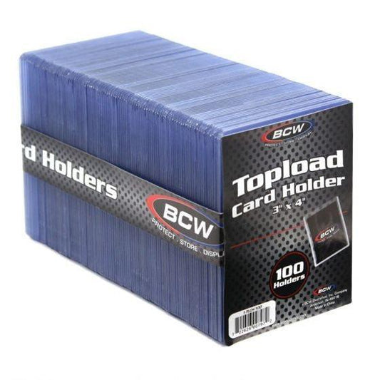 BCW Toploader Standardgröße 100 Stück - Premium Kartenschutz.