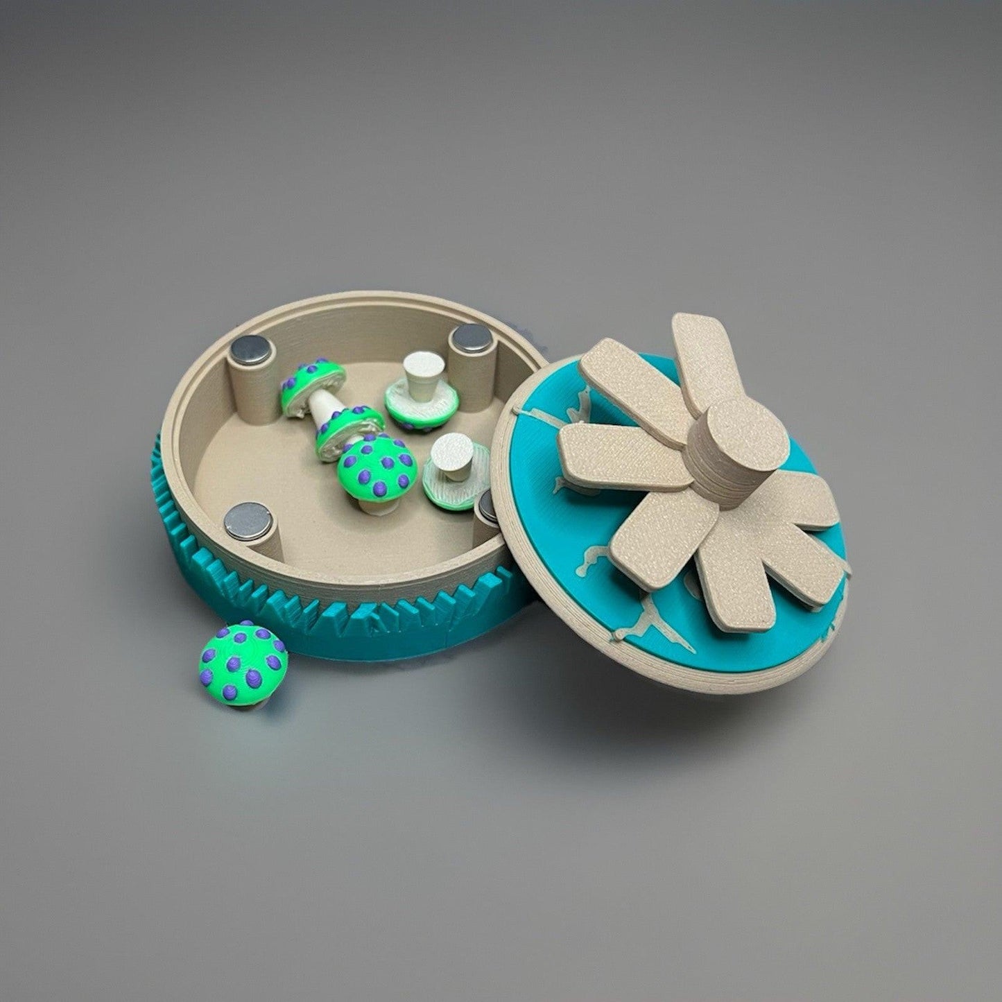 Riftbound TCG Siegpunktezähler - Magnetische Shroom Miniatur-Figuren.