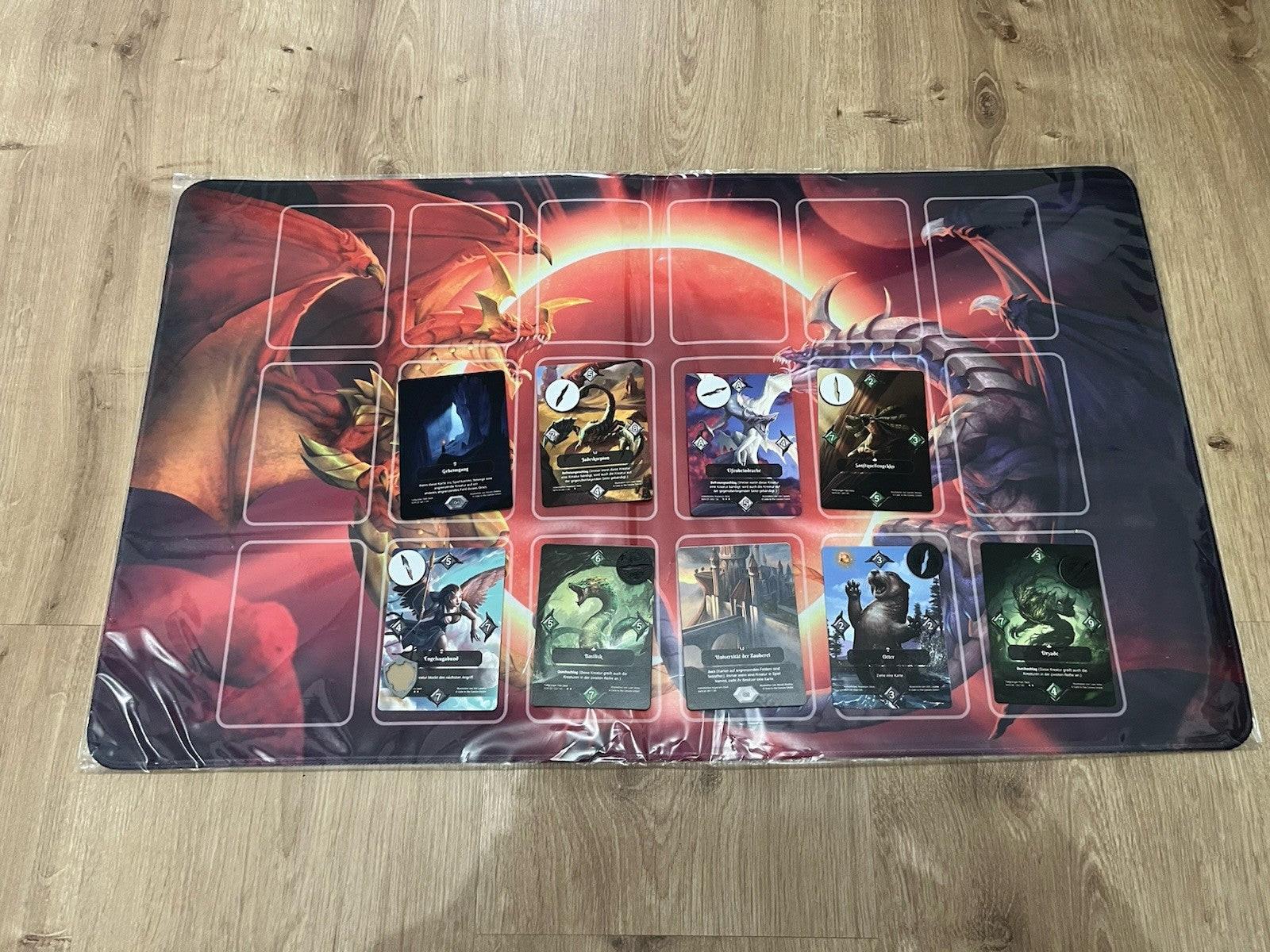 Neverrift TCG Spielmatte Twin Dragons - Premium Playmat.
