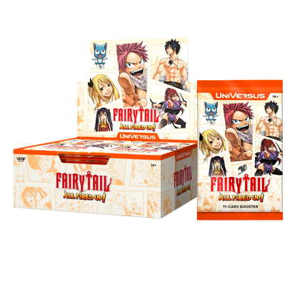 UniVersus CCG Fairy Tail: All Fired Up! Booster Display