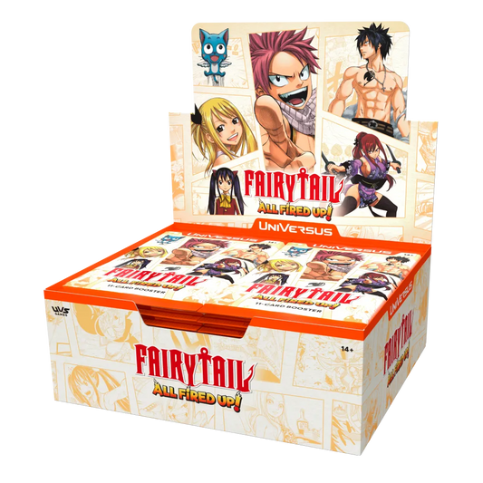 UniVersus CCG Fairy Tail: All Fired Up! Booster Display