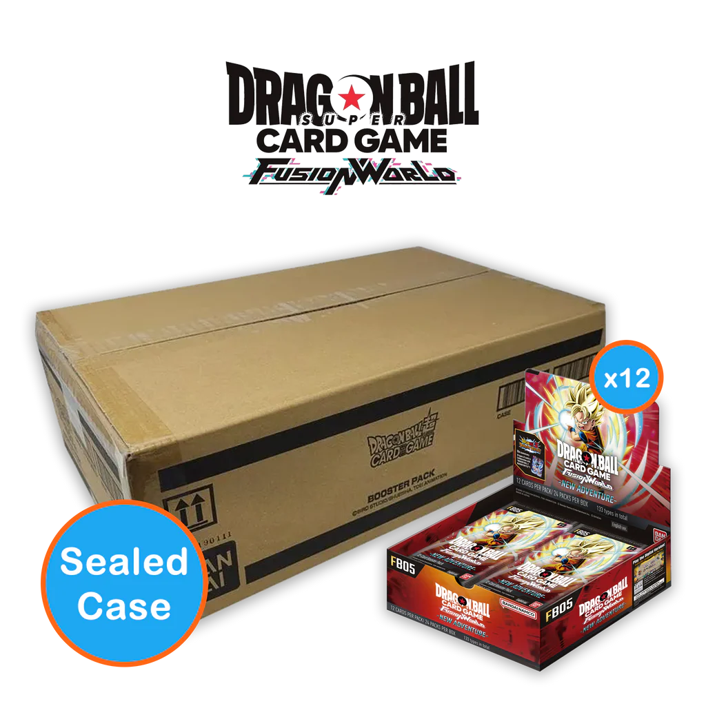 Dragon Ball Fusion World FB05 New Adventure Display Case.