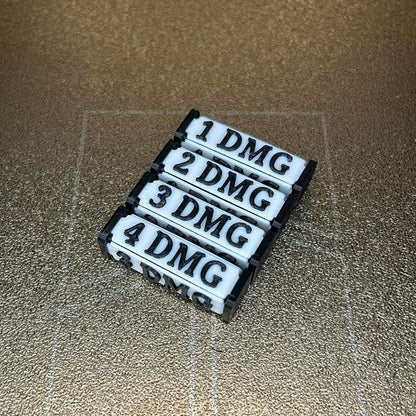 Gundam Card Game Damage Tokens | Schadensmarken Set 4 Stück - Nextcards