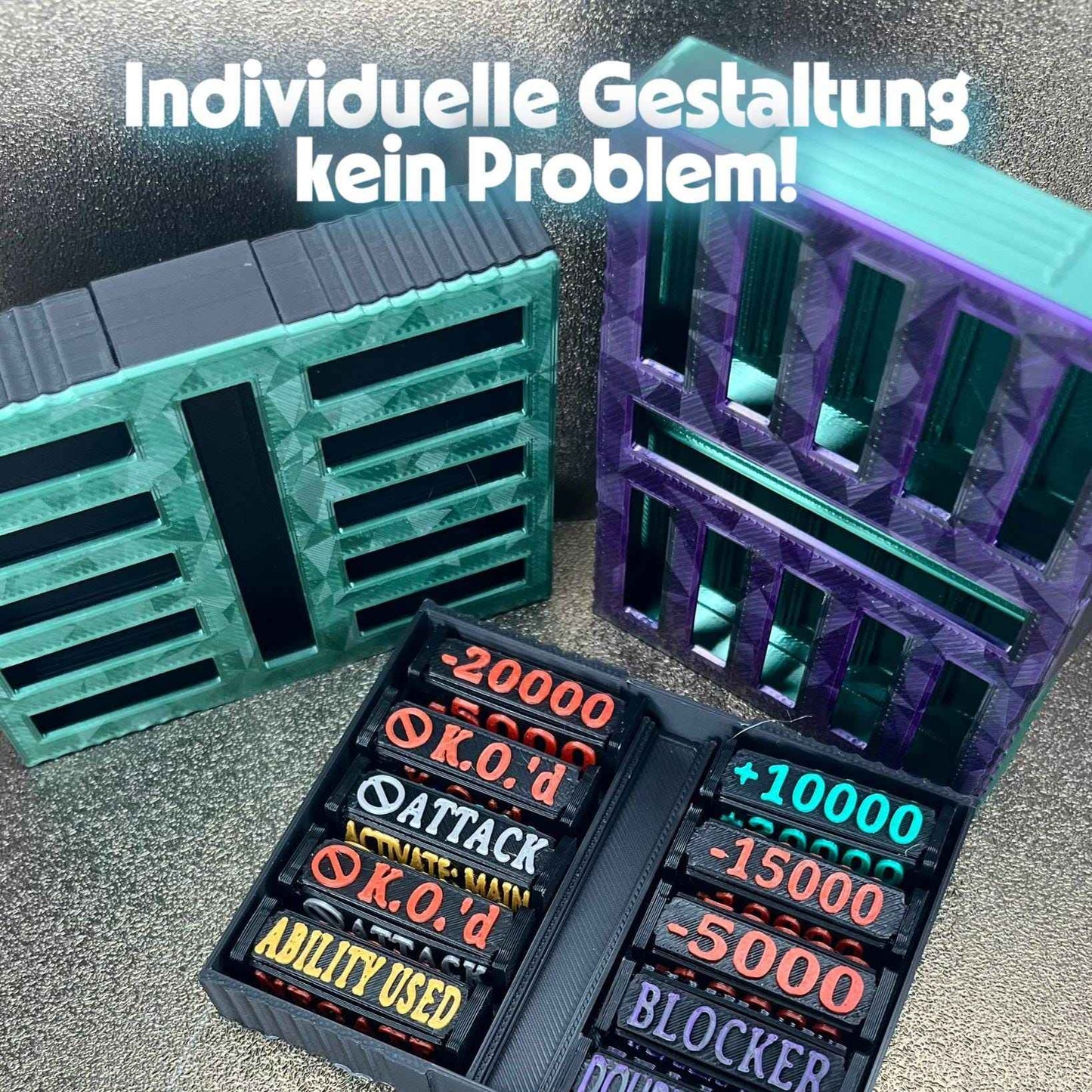 Gametokenz Aufbewahrungsbox – Platz für bis zu 10 Tokens | Sichtfenster - Nextcards