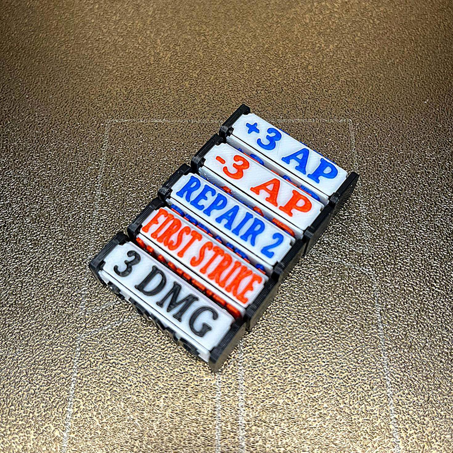 TCG Gametokens, Effektwürfel, AP Counter, Breach, First Strike, Repair, Damage Count, Blocker, Gundam Card Game, 5 Stk