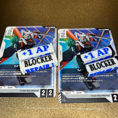 Gundam Card Game Attack Points Token Set +/-1 bis +/-4 (4 Stück) - Nextcards