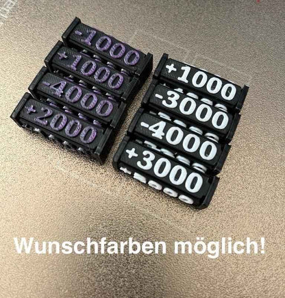 Power Counter Tokens One Piece +/-1000 bis +/-4000 - Nextcards
