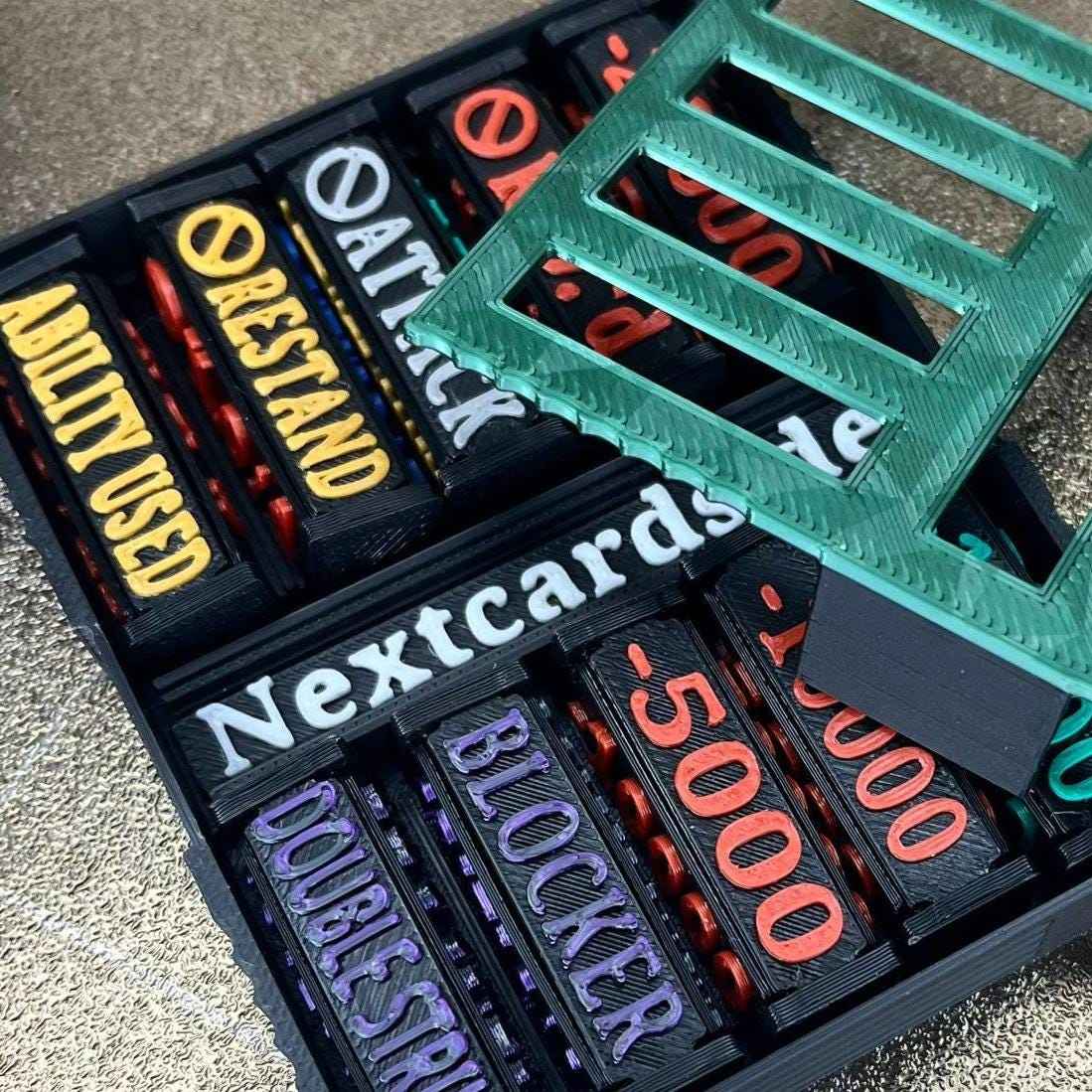 Wunschtext-Schild für Gametokens Aufbewahrungsbox – Personalisiertes Namensschild in Wunschfarbe - Nextcards