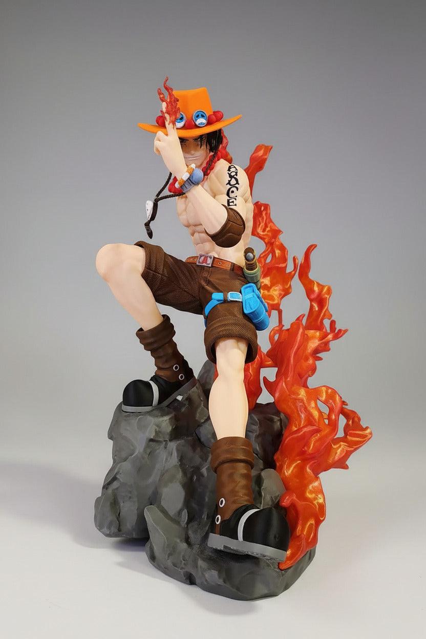Portgas D. Ace Figur 40cm – Individuelle One Piece 3D-Statue für Fans von Fans - Nextcards