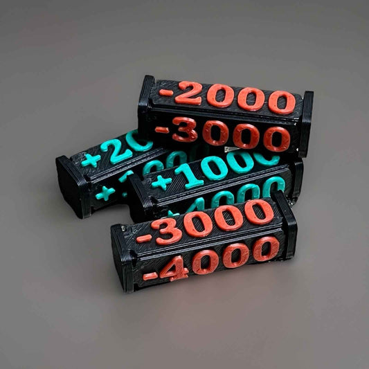 Power Counter Tokens One Piece +/-1000 bis +/-4000 - Nextcards