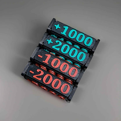 Power Counter Tokens One Piece +/-1000 bis +/-4000 - Nextcards